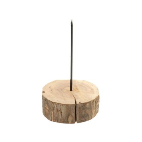 Tr�fod med metalspyd � H 21,5 � � 12 cm