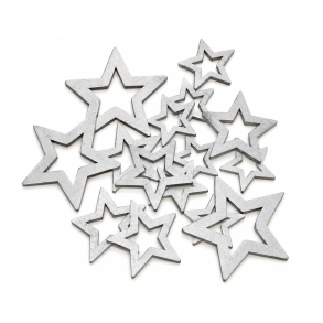 Stjerner s�lv �bne - 15 stk.