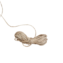 Jutegarn 6 tr�d beige 10 meter