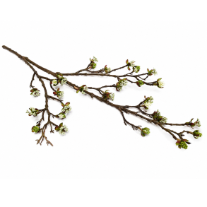 Blomstergren natur hvid/gr�n � 100 cm