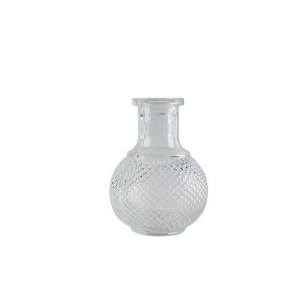 Vase med facetm�nster 11 cm