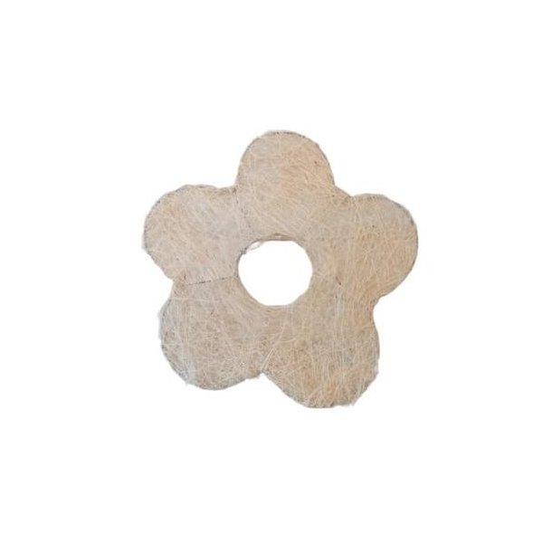 Buketholder blomst hvid 15 cm