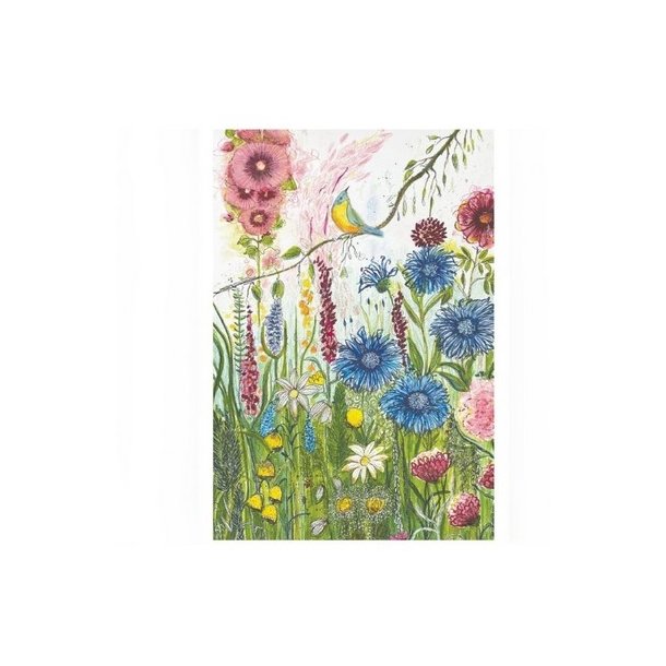 Kort med blomstermotiv Lydia flowers