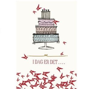 Kort med Lydia`s f�dselsdag 