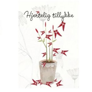 Kort med Lydia`s f�dselsdag 