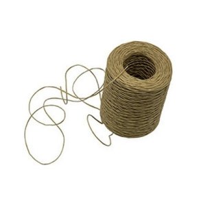 Papirsnor natur med wire 200 meter.
