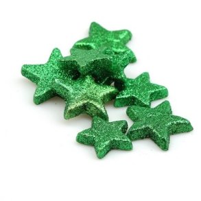 Glitter stjerne gr�nlige nuancer