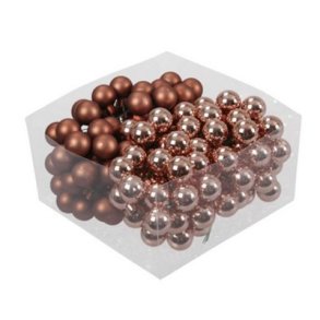 Glaskugle rust 25 mm p� wire 140 stk