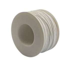 Papirsnor hvid med wire 100 meter.