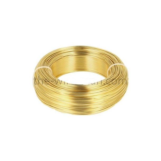 Aluminiums-tr�d 1 mm Guld 120 meter.