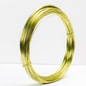 Aluminiums-tr�d 1 mm Lemon 10 meter.