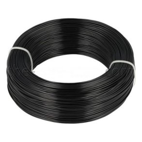 Aluminiums-tr�d 1 mm Sort 120 meter.