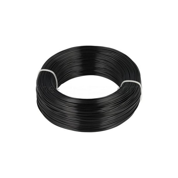 Aluminiums-tr�d 1 mm Sort 120 meter.