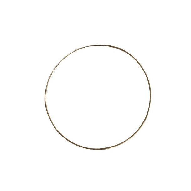 Metalring 25 cm guld