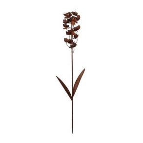 Metal Blomst 95 cm rust p� stilk