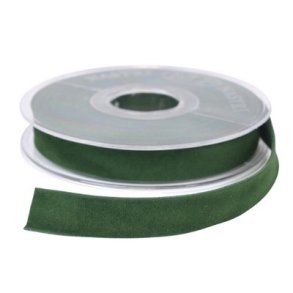 Velourb�nd m�rkegr�n dobbelt 15mm 
