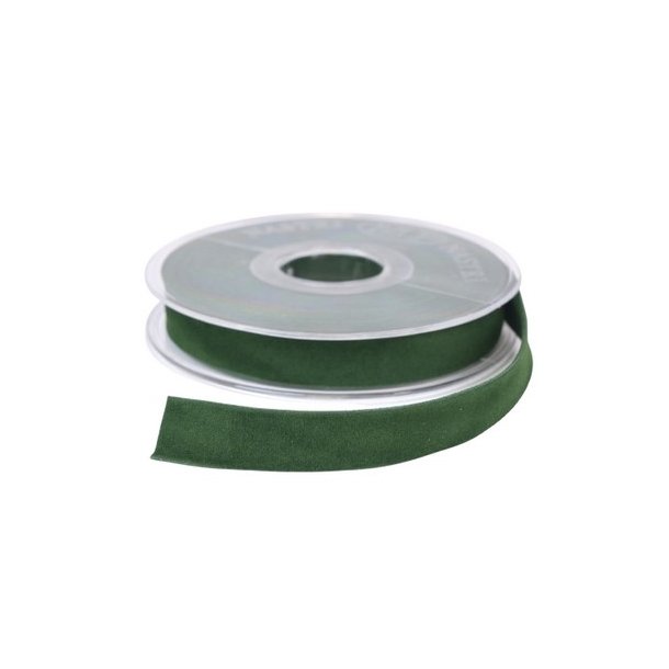 Velourb�nd m�rkegr�n dobbelt 15mm 