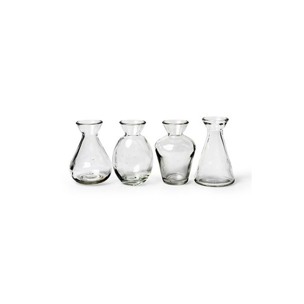 Glas vaser 4 ass. klar 