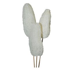 Luffa frosted hvid p� pind