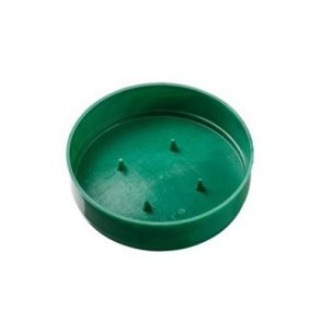 Fad plast rund 13x3.5 cm gr�n