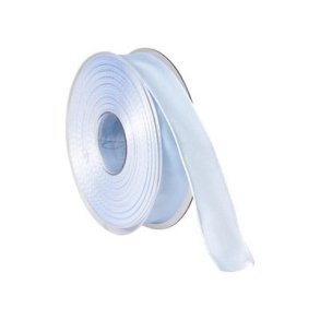 Kr�lb�nd m wire i kanten 25 mm lysebl� 25 meter