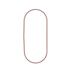 Metalring 30 cm oval rosa