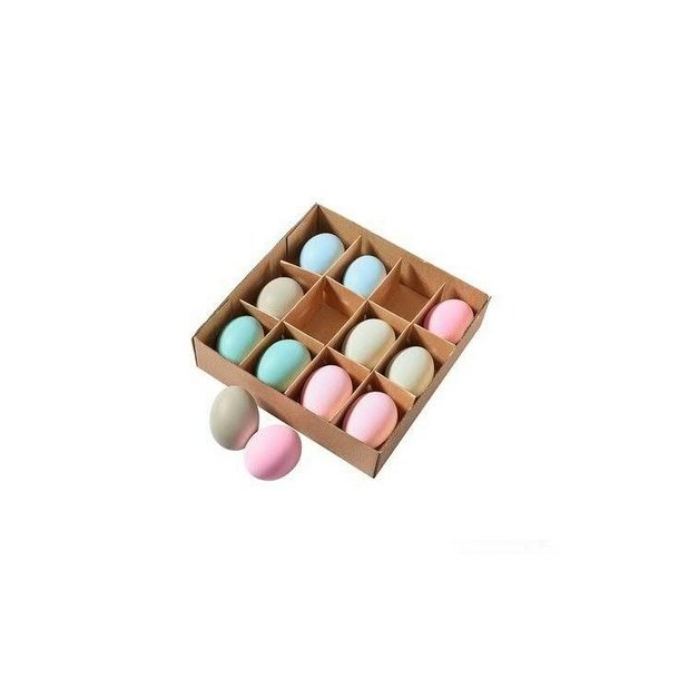 H�nse�g blandede farver 12 stk pastel