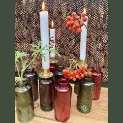 Lysholder metal guld