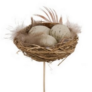 Rede med �g og fjer �7 cm. 