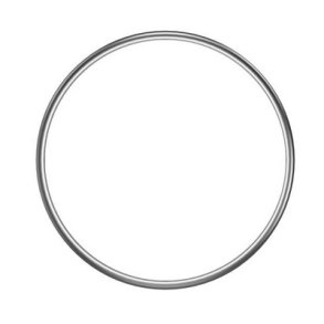 Metalring 25 cm s�lv