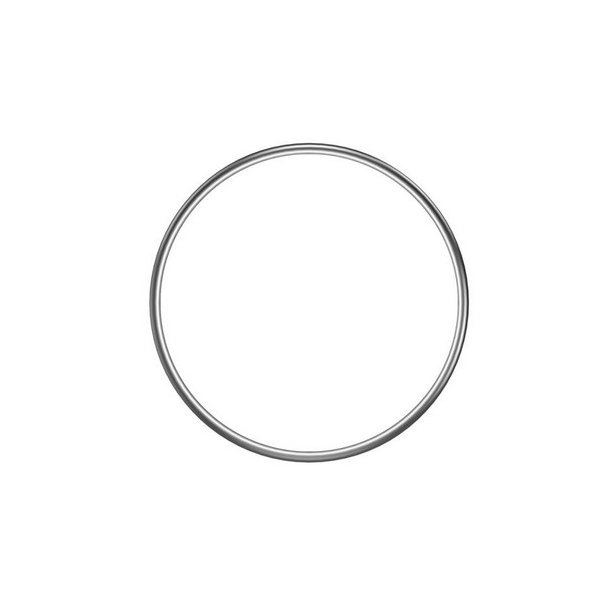 Metalring 25 cm s�lv