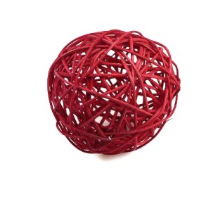 Rattan kugle �10 r�d