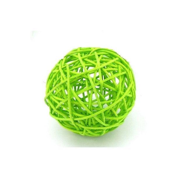 Rattan kugle �10 lime
