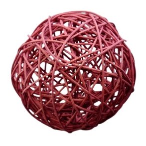 Rattan kugle �12 gl. rosa