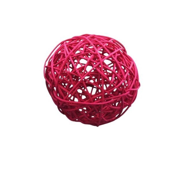 Rattan kugle �8 pink