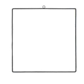 Metalramme 30x30 cm 3,5 mm sort