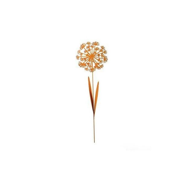 Metal Blomst 95 cm rust p� stilk