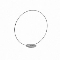 Metalring 30 cm med fod s�lv