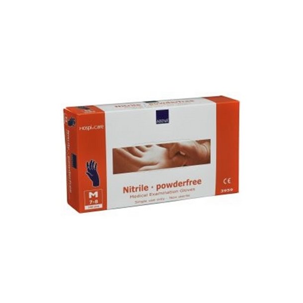 Nitril handsker bl� medium pris pr. par.