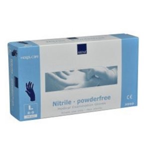 Nitril handsker bl� large pris pr. par.