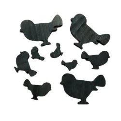 Tr� Fugle M�rkebl� ass.