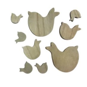 Tr� Sjove Fugle gr� ass.