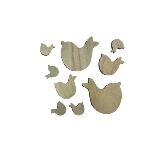 Tr� Sjove Fugle gr� ass.