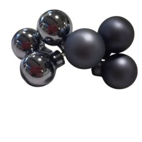 Glaskugle m�rkebl� 20mm 6 stk