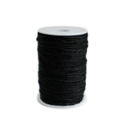 Jutegarn 3 tr�d sort