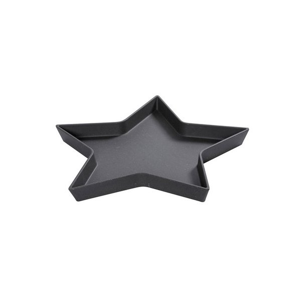 Bio stjerne fad 36 cm sort