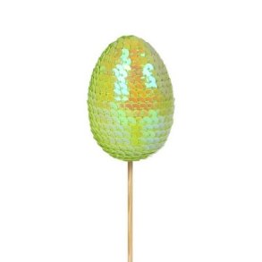 Stick �g gr�n med palietter 