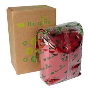 Glitter R�d Fin Bio 50 gram.