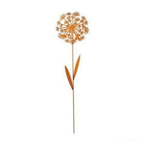 Metal Blomst 75 cm rust p� stilk