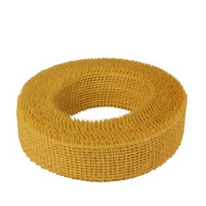Juteb�nd 50 mm (sennep) gul pr meter